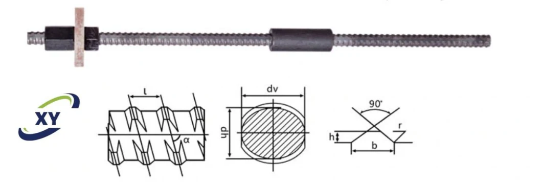 Hot Rolled Steel Rebar Steel Coil Rod Threaded Rod and Formwork Tie Rod with Wing Nut